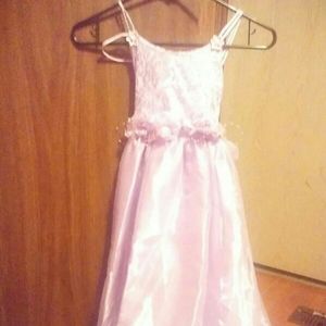 Purple flower girl dress